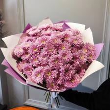 Букет из розовых хризантем 1506