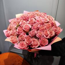 Букет из 51 розовых роз 1991