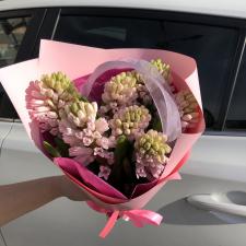 Букет розовых гиацинтов 498
