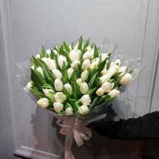 Букет белых тюльпанов 2188