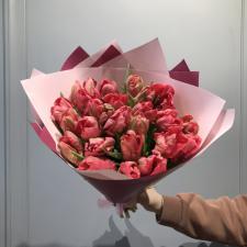 Букет махровых тюльпанов 2189