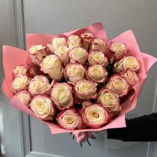 Букет из 25 розовых роз 2344