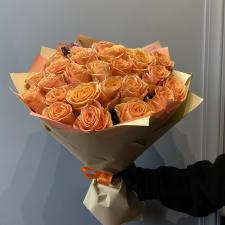 Букет из 25 оранжевых роз 2387