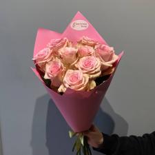Букет из 9 розовых роз 2588