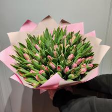 101 розовый тюльпан 2632