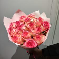 Букет из 15 розовых роз 2785