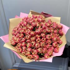 Букет махровых тюльпанов Колумбус 3129