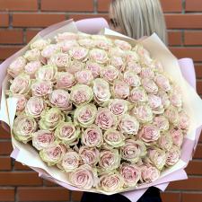 Букет из 75 розовых роз 580